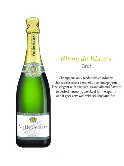 Champagne Vollereaux Brut Blancs De Blancs